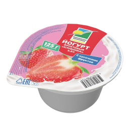 Йогурт фруктовый «Клубника» 2,5% 125 г